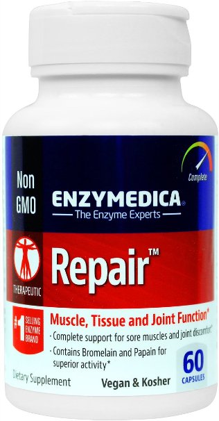 Enzymedica - Repair, for Muscle, Tissue & Joint Function with Anti-Inflammatory Support, 60 Capsules