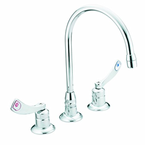 Moen 8225 Commercial M-Dura Widespread Kitchen Faucet 2.2 gpm, Chrome