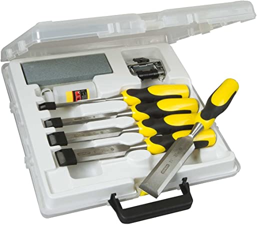 Stanley 516421 Dynagrip Chisel and Strike Cap Set with Access (5 Pieces)