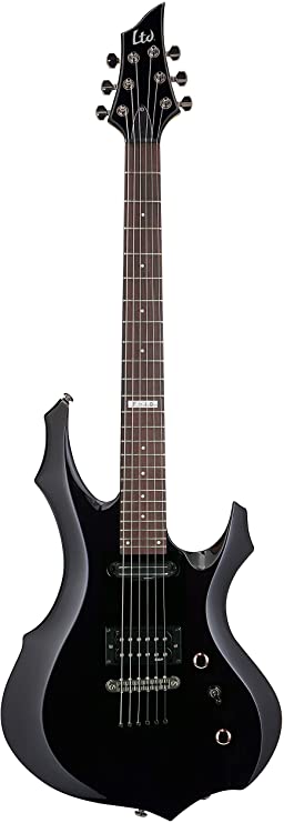 ESP LTD F10 Electric Guitar with Gig Bag, Black
