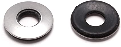 3/8” x 7/8” OD Stainless EPDM Washers, (50 pc) Neoprene Backed, Choose Size & Qty, by Bolt Dropper