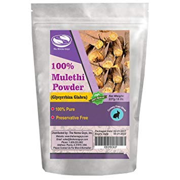 227 Grams / 0.5 LB / 08 Oz Liquorice/Mulethi Powder 100% Pure & natural. Food grade hair conditioning and supplements