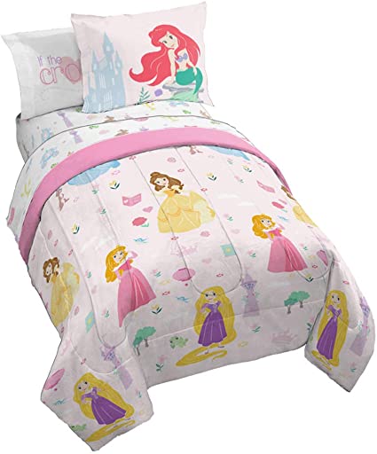 Jay Franco Disney Princess Paper Cut Bed Set, Twin