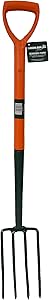 Green Jem Carbon Steel Border Fork - Orange