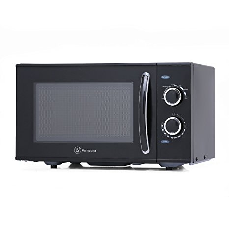 Westinghouse WCMH900B 900 Watt Counter Top Rotary Microwave Oven, 0.9 Cubic Feet, Black