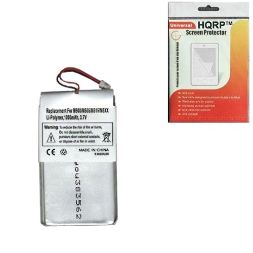 HQRP Replacement Battery UP383562A for Palm m500 m505 PDA   TWO Types of Screwdriver and Installation MANUAL plus HQRP Universal Screen Protector