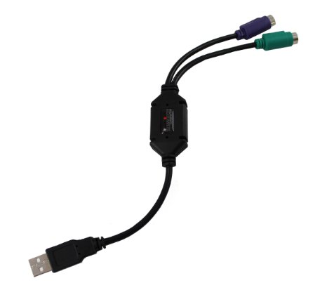 Perixx PS2 to USB Adapter for Keyboard and Mouse with PS2 Interface PERIPRO-401
