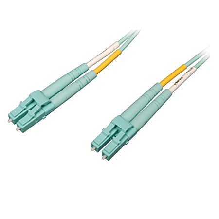 Tripp Lite 10Gb/100Gb Duplex Multimode 50/125 OM4 LSZH Fiber Patch Cable (LC/LC) - Aqua, 1M (3-ft.)(N820-01M-OM4)