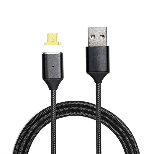 Magnetic Micro USB Cable 3.3ft (1m) Charging and Data Sync for Android/Samsung/Windows/MP3/Camera and other Device (black)