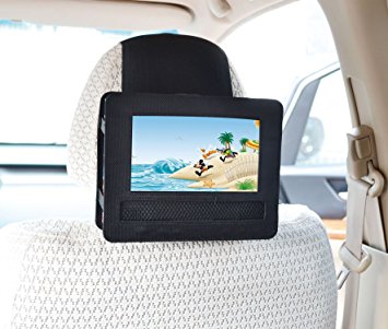 TFY Mount-DVD-7 Car Headrest Mount for Swivel and Flip Style 7-Inch Portable DVD Player
