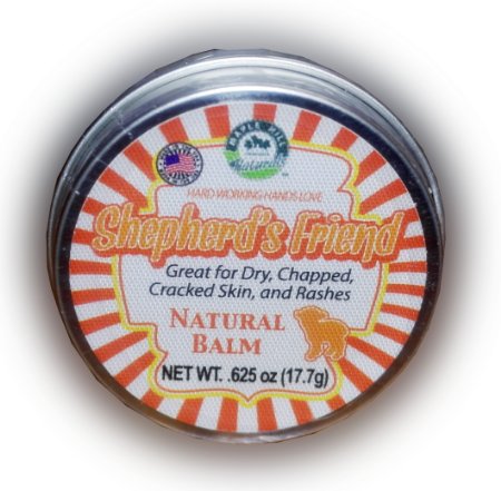 Shepherds Friend 625 oz - 100 Natural Balm - Super Moisturizing With Beeswax Cocoa Butter Shea butter and Essential Oils - best balm for cracked skin chapped skin and rashes