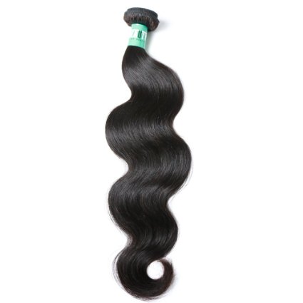 Msbeauty® 8"~30" Brazilian Virgin Hair Body Wave 1 Bundles of 14 inch 100g Unprocessed Virgin Human Hair Weave Weft Natural Color Tangle-free