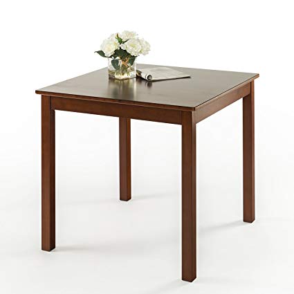 Zinus Nhi Espresso Wood Square Dining Table