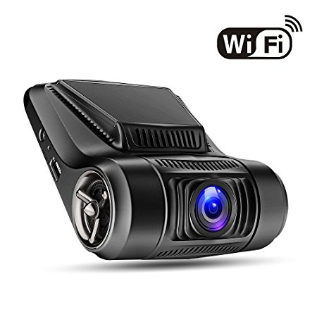 WiFi Dash Cam - Oldshark FHD 1080P Car Dashboard Camera Recorder, 170 Wide-Angle Car Dash Cam with APP, Vehicle Videos Recorder with G-Sensor, WDR, Loop Recording, Night Mode, Parking Mode