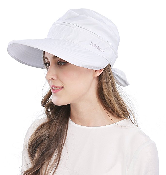 Wide Large Brim Sun Hat Summer UV Protection Thin Hat 2 in 1 Beach Sun Hat