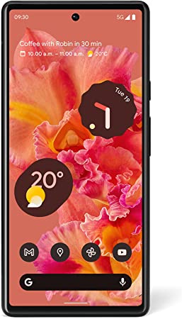 Google Pixel 6 – Unlocked Android 5G Smartphone with 50 Megapixel Camera and Wide-Angle Lens – 128 GB – Kinda Coral