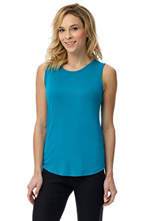 Rekucci Women's Soft Jersey Knit Sleeveless Tank Top (S-XXL)