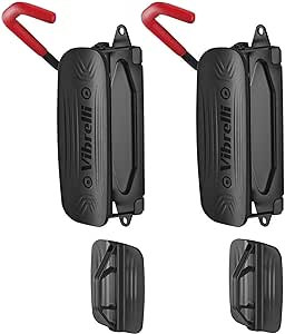 Vibrelli Swivel Bike Wall Mount - Vertical Bike Rack Wall Hanger - Bike Hangers for Garage - Mountain Bike Wall Mounts - Bicyckle Storage Rack for Garage (2-Pack)