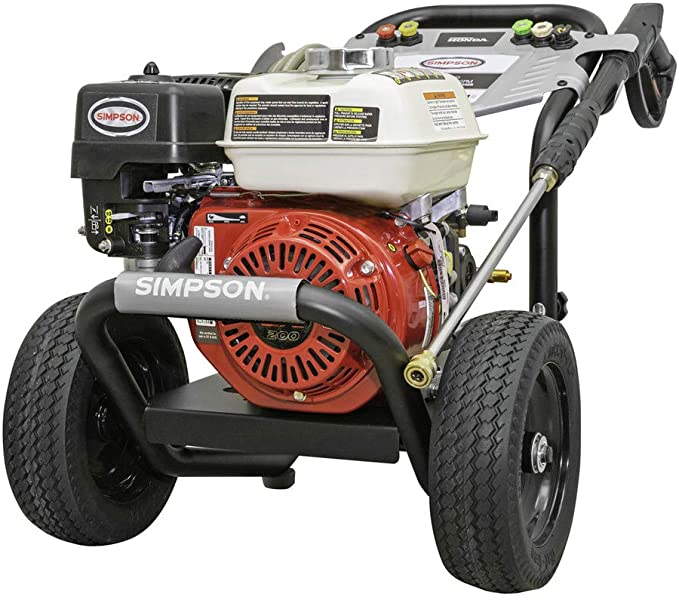 SIMPSON 61014 3500 PSI at 2.5 GPM Honda GX200 with AAA AX300 Axial Cam Pump Cold Water Professional Gas Pressure Washer