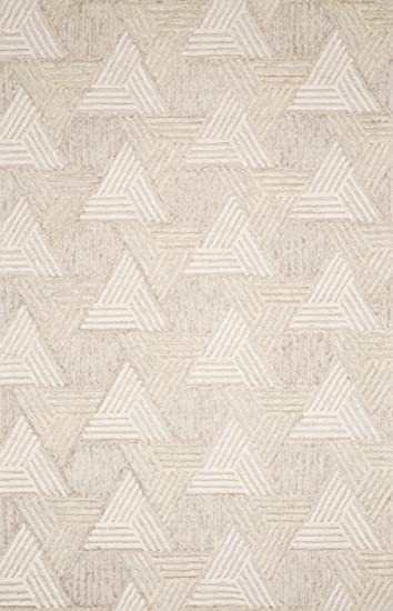 Loloi Ehren Collection Modern Geometric Area Rug, 7'-9" x 9'-9", Oatmeal/Ivory
