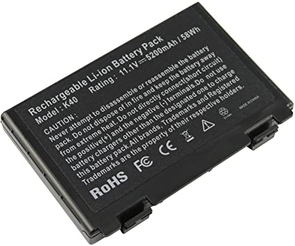 Futurebatt 6 Cell Laptop Battery for ASUS k61ic K60IJ K50IJ K50I K60I A32-F82 A32-F52 X8D X8B