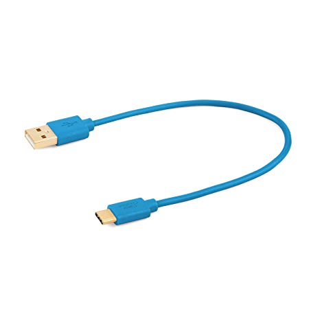 Type USB C Cable, CableCreation 0.8ft Short USB-C to Standard USB 2.0 A Cable, for Apple Macbook, Google Nexus 5X, Nexus 6P, Pixel C, Nokia N1 Tablet & New Device with USB-C Port, Blue