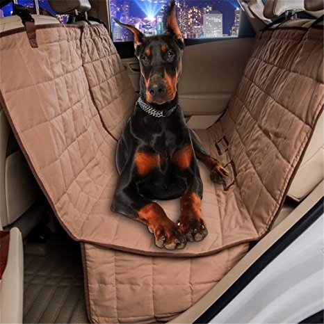 Dog Car Seat Covers Waterproof Soft Padded Pet Hammock Seat Covers for Dogs by VIEWPETS