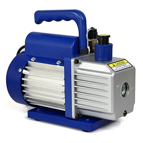 ZENY 3.5CMF 1/4HP Electric Vacuum Pump Refrigerant R134a HVAC Deep Vane Air Conditioner w/ 1/4" Flare Inlet Port (3.5CFM)