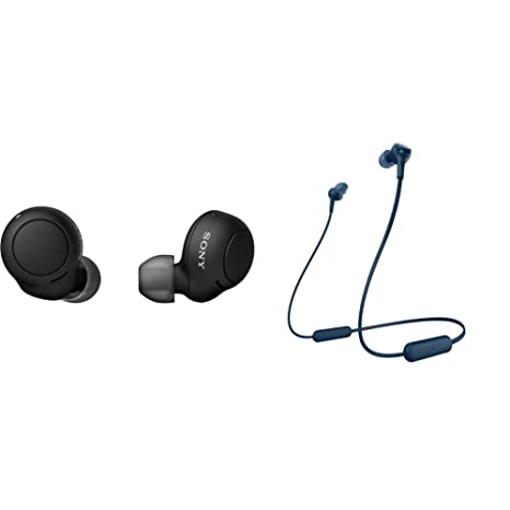 Sony WF-C500 Truly Wireless Bluetooth Earbuds with 20Hrs Battery, True Wireless Earbuds with Mic for Phone Calls & WI-XB400 Wireless Extra Bass in-Ear Headphones with 15 hrs Battery, Quick Charge