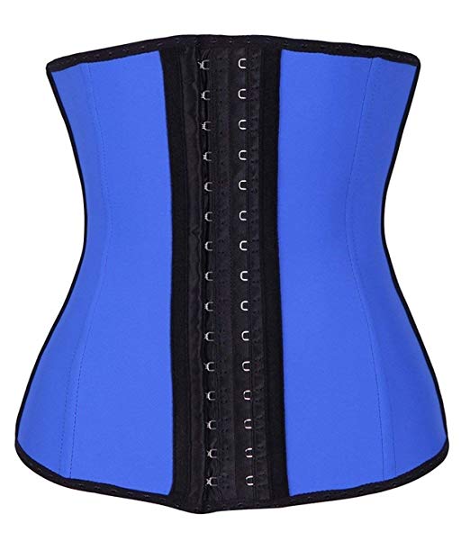 YIANNA Women's Underbust Latex Sport Girdle Waist Trainer Corsets Hourglass Body Shaper