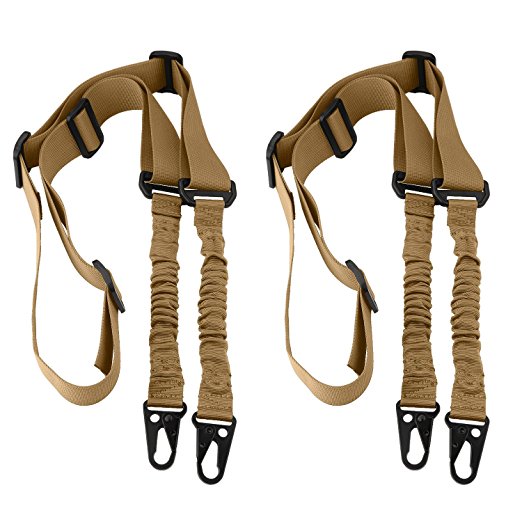 ACCMOR 2 Point Rifle Sling, Multi-Use Two point Gun Sling with Length Adjuster for Hunting, Shooting