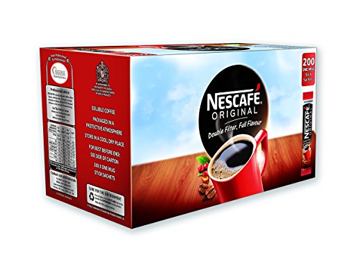 NESCAFÉ Original Instant Coffee Stick Packs, Box of 200