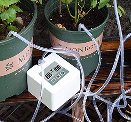 DIY Micro Automatic Drip Irrigation Kit - Houseplants Watering System Kit - Can Self Watering 10 Pots Fl - Automatic Watering for 30 Days on Business Trip - Clear Illustrated Instructions with Video