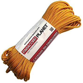 Paracord Planet 100 Ft Hanks (30 Meters) of 550lb Para Cord 7 Strand 4mm Tactical Parachute Rope in Assorted Colors