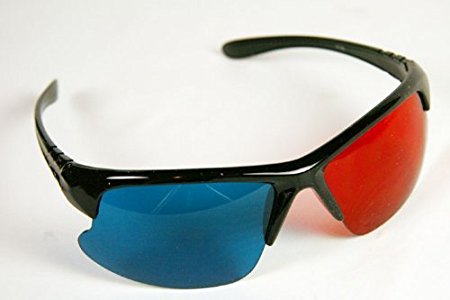 3D Glasses ANACHROME(TM)- Red and Cyan Anaglyph Glasses for NASA MARS STEREO Viewing (1 Pair, Plastic)