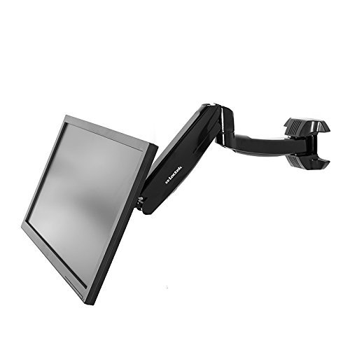 Adjustable Monitor Wall Mount LCD Arm for 10-24 inch 10" 14" 19" 20" 21" 22" 23" 24" Computer Screen, 11 lbs Capacity