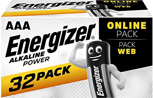 Energizer Alkaline Power AAA 32 Pack Batteries