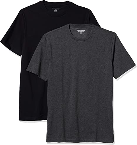 Amazon Essentials Men's 2-Pack Slim-Fit Short-Sleeve Crewneck T-Shirt