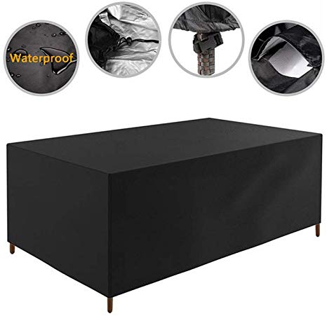 109x 80x 28 inch Patio Furniture Cover Water Resistant Durable Outdoor Table and Chair Cover Rectangle