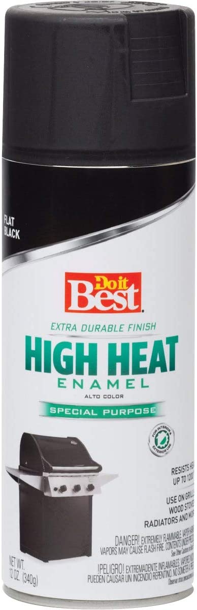 Rust-Oleum Do it Best High Heat Enamel, BBQ Black Spray Paint