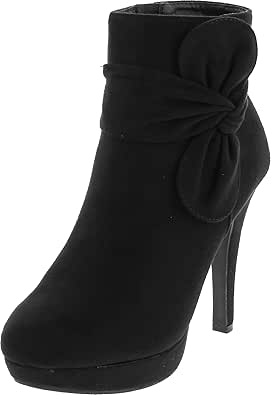 TOP Moda George-15 Women's Strap Buckle Stiletto Heel Ankle Booties