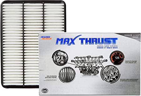 Spearhead Max Thrust Performance Engine Air Filter For All Mileage Vehicles - Increases Power & Improves Acceleration (MT-918)