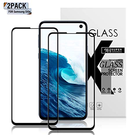 AOSPZON Galaxy S10e Screen Protector Tempered Glass,[Anti-Fingerprint][No-Bubble][Scratch-Resistant] Glass Screen Protector for Samsung Galaxy S10e [2-Pack]