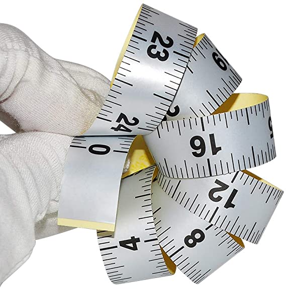 WIN TAPE Workbench Ruler Adhesive Backed Tape Measure - 24 Inches 61 Centimeters Tape Measure (Inches)
