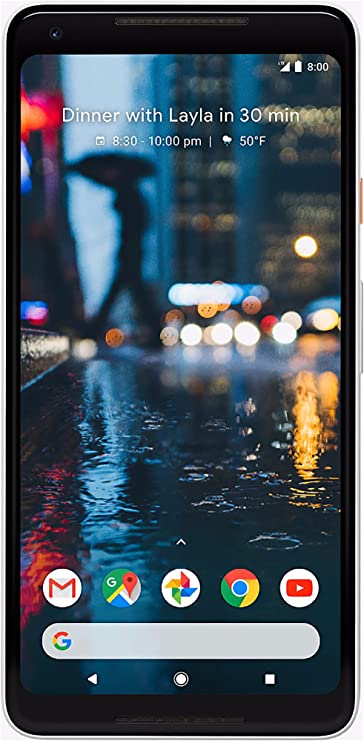 Google Pixel 2 XL 64GB Unlocked 4GOcta-Core Phone w/ 12.2MP Camera-Black & White