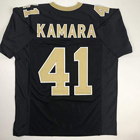 Unsigned Alvin Kamara New Orleans Black Custom Stitched Football Jersey Size Men's XL New No Brands/Logos