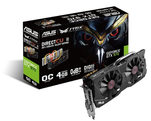 ASUS STRIX GTX970-DC2OC-4GD5 NVIDIA GeForce GTX 970 Graphics Card