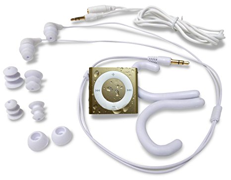 Underwater Audio Swimbuds Waterproof iPod Swimbuds Bundle (Gold)