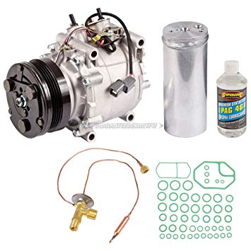 AC Compressor w/A/C Repair Kit For Honda Civic & Civic del Sol - BuyAutoParts 60-81246RK NEW