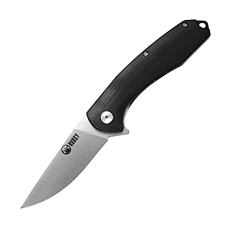 KUBEY Premium Fast Opening Folder, Flipper with Ball Bearings, Drop-Point